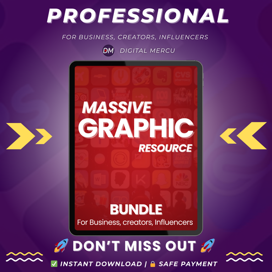 Massive Graphic Resource Pack– Price Drop Alert